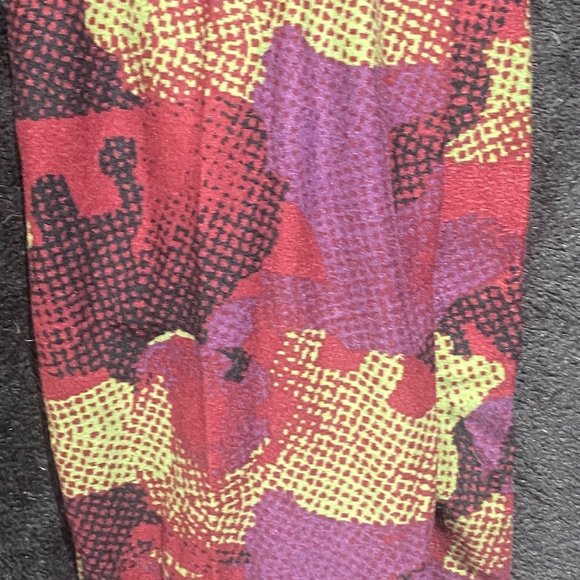 LuLaRoe OS Tie Dye Leggings Dog Rainbow camouflage HTF NWT Dachshund 2-12 - Picture 2 of 3